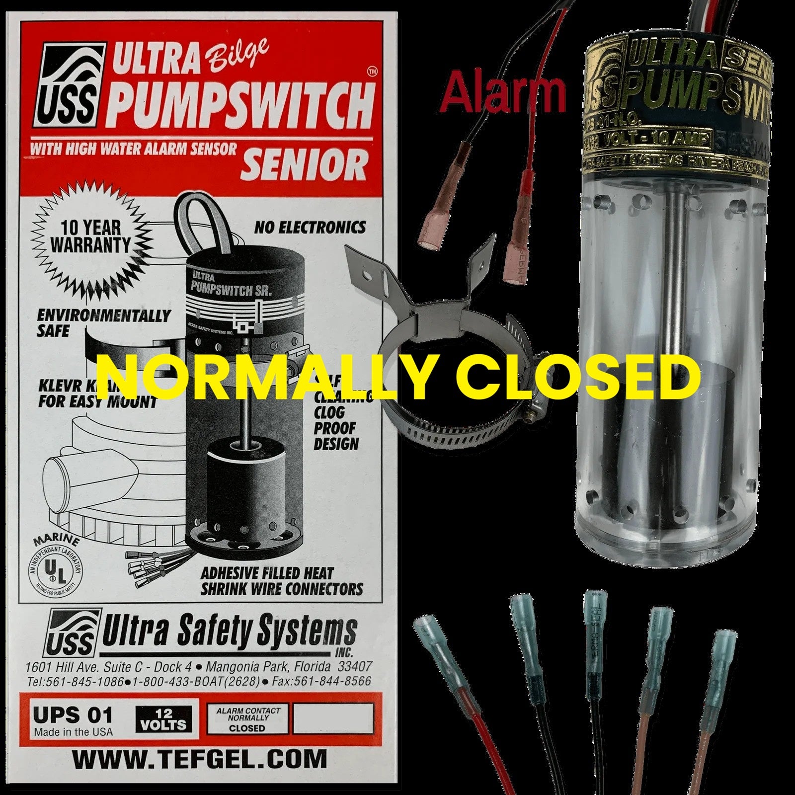 Ultra Bilge Pumpswitch Senior - 12V Normally Closed